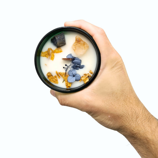 Vela Mágica Floral de Cristal – O Sol | Hop Hare