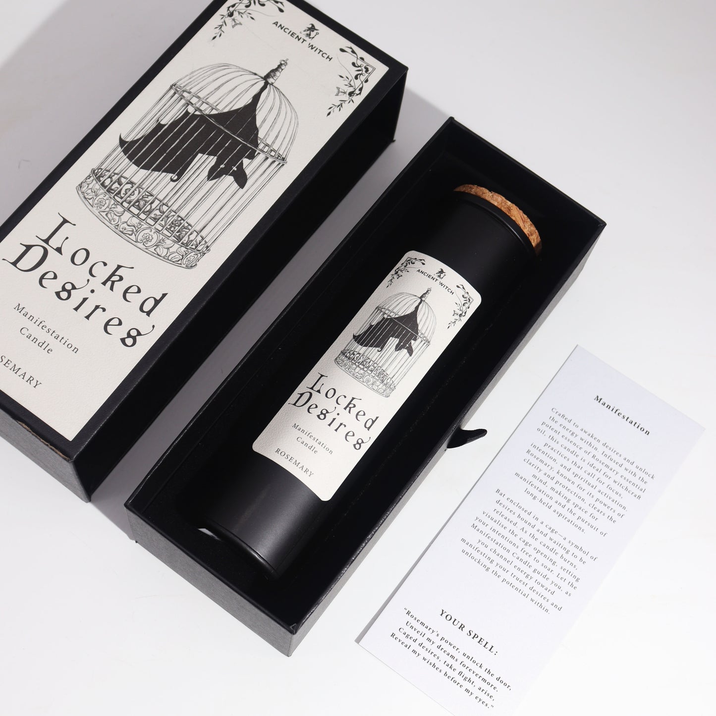 Vela Purificadora “Desejos Bloqueados” – Coleção Bruxa Ancestral | Libertação, Foco e Manifestação