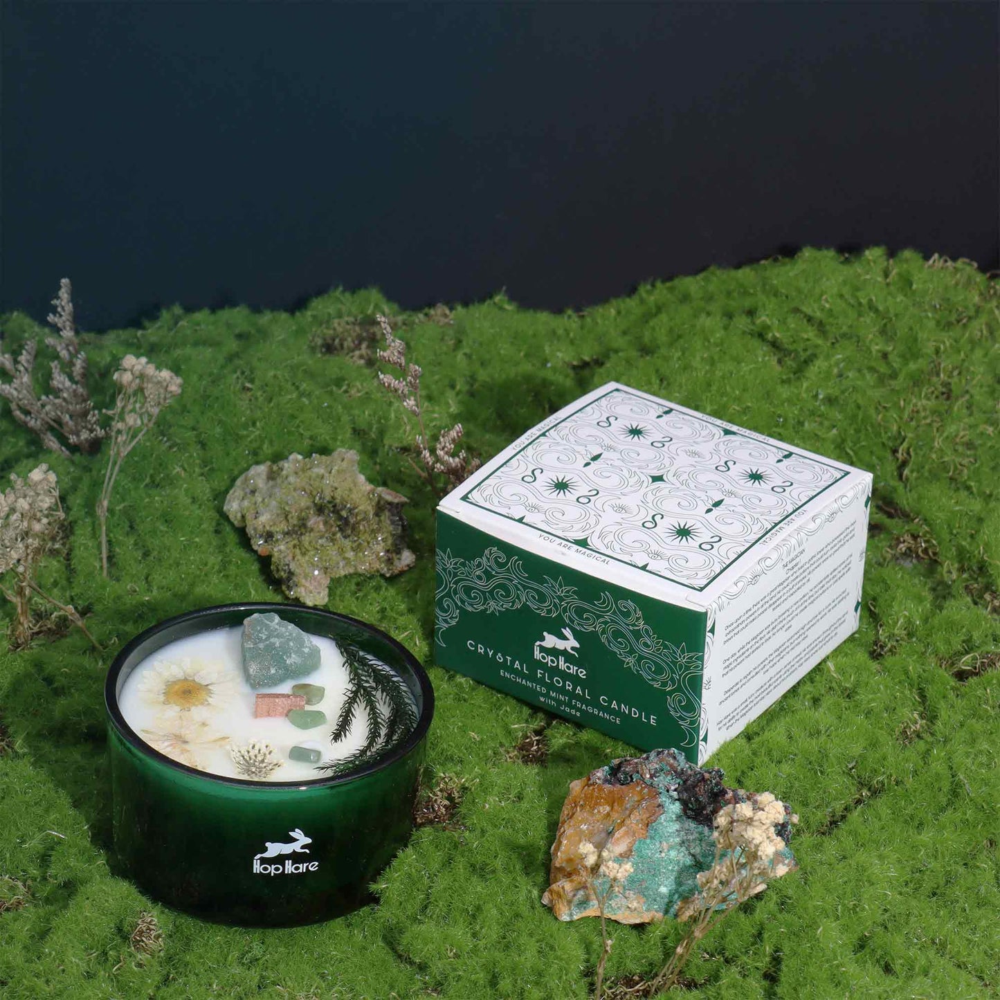 Vela Mágica Floral de Cristal – O Mágico | Hop Hare