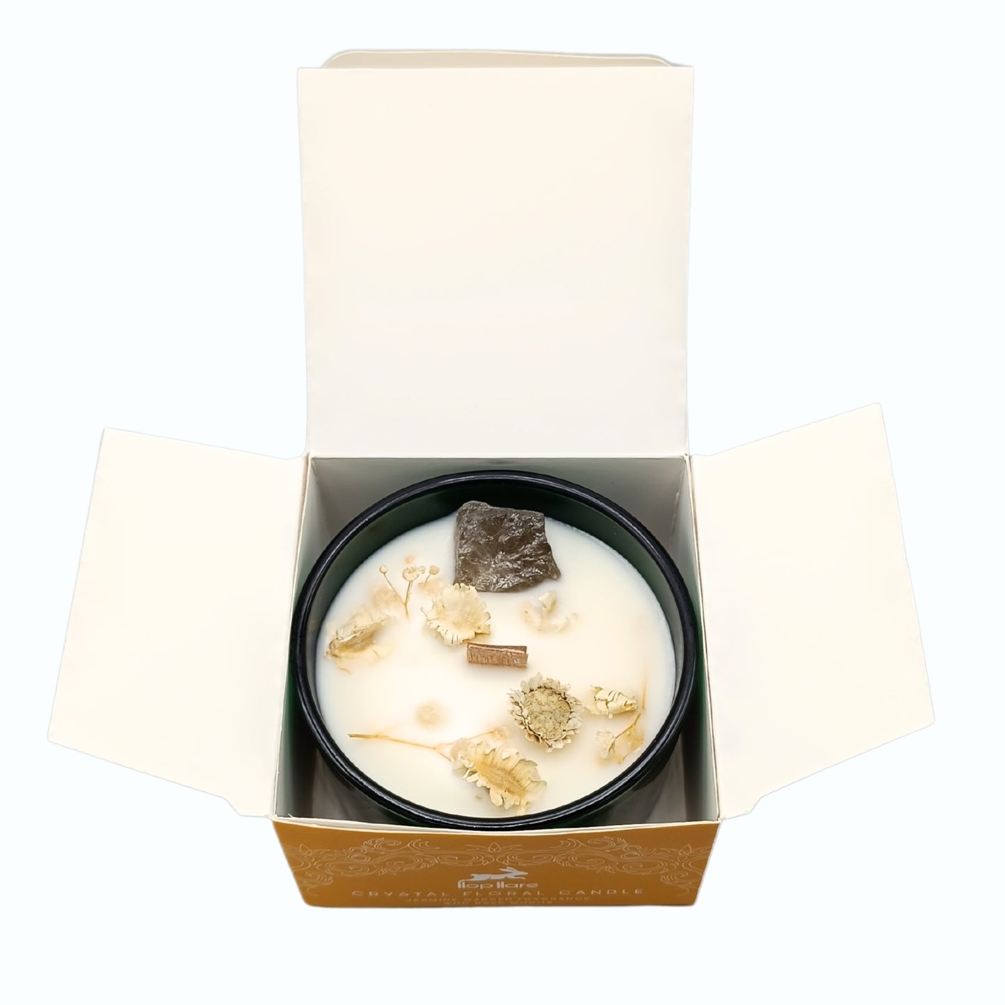 Vela Mágica Floral de Cristal – O Leão | Hop Hare