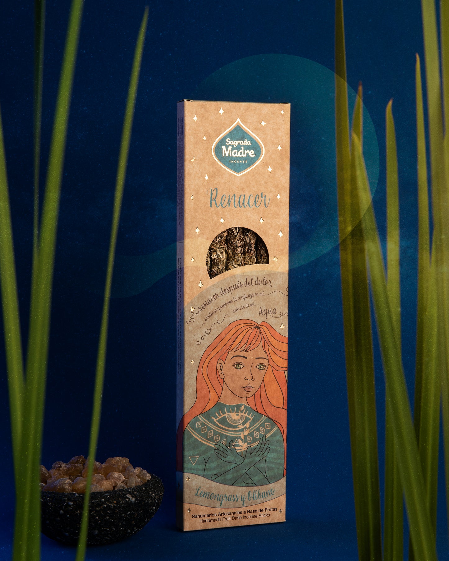 Incenso Artesanal "5 Elementos – Água | Renascer"