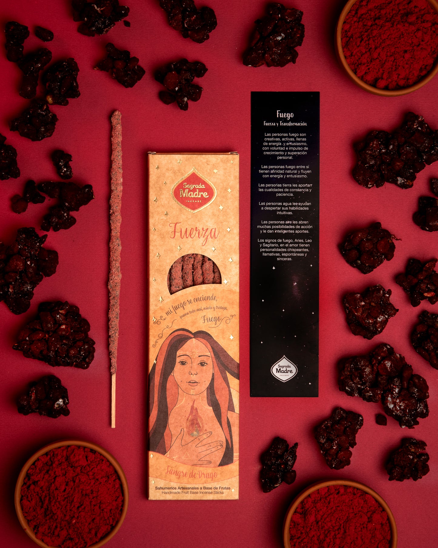 Incenso Artesanal "5 Elementos – Fogo | Força"